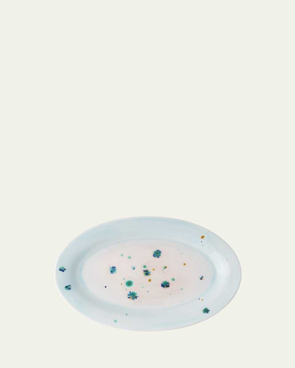 Four Seasons Winter Oval Rim Platter